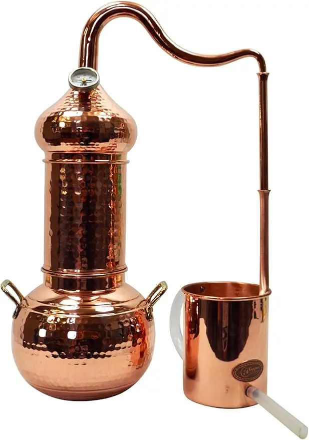 Kupfer-Destille Essence Plus von CopperGarden für die professionelle Herstellung ätherischer Öle.