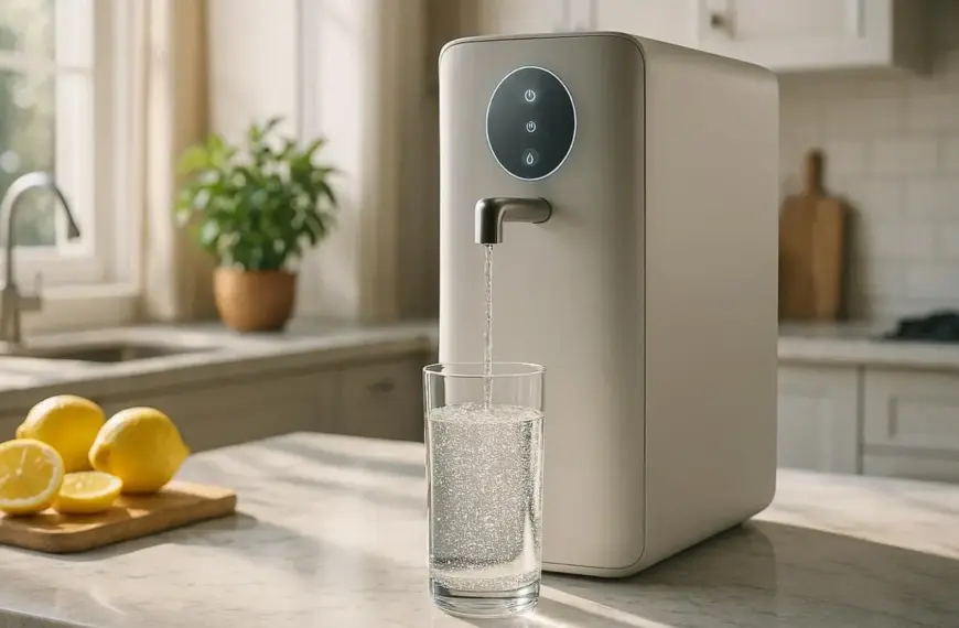 Nachhaltige Auftisch-Osmoseanlagen im Test: Ein modernes System zur Wasserreinigung ohne Installation für reinstes Trinkwasser.